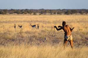 Meet the San people in Central Kalahari