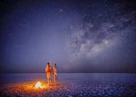 Gaze into the night sky at Makgadikgadi