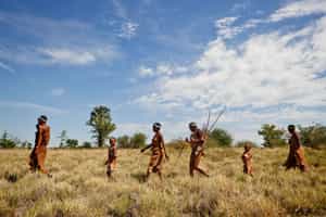 Follow san trackers through Nxai Pan, Makgadikgadi