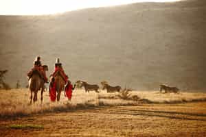 Explore the plains on a camel safari in Lewa Downs