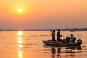 Try your luck catching a Tiger Fish in Mana Pools