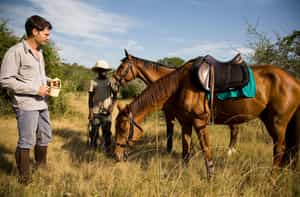 Go on a horse riding safari at Lake Mburo