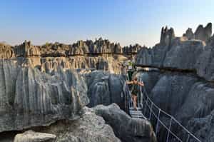 Explore the boardwalks of Tsingy stone forest