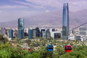 Soar over the city in the Santiago cable car