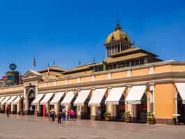 Explore the bustling Mercado Central in Santiago