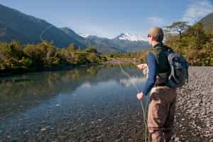 Fly fish in the rivers of Torres Del Paine