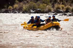 Go white water rafting on the Mendoza river