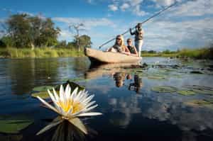 Glide along the Okavango Delta on a Mokoro Safari