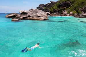Snorkel amongst the shoals in the Seychelles