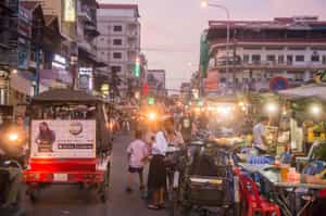 Explore the night market of Phnom Penh