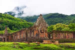 Visit the wolrd heritage site Vat Phou, Champasak