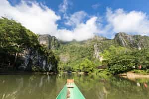 Kayak down the Nam Song River, Vang Vieng