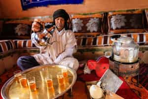 Enjoy a traditional Berber tea ceremony in Skoura