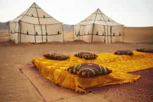 Enjoy a picnic in the Moroccan dunes of Zagora