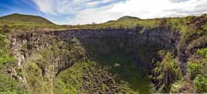 Go on a trek to Cerro Mesa crater in Santa Cruz