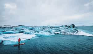 Go on a stand-up paddle board in Antarctica
