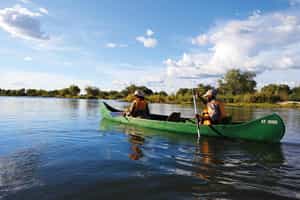 Take a canoe down the Zambezi River