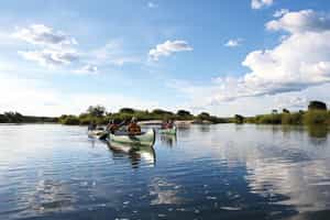 Take a canoe down the Zambezi River