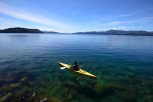 Kayak out on crystal clear waters