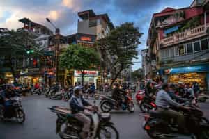 Explore the streets of Hanoi by vespa