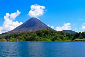 Take in the views boat on Arenal Lake