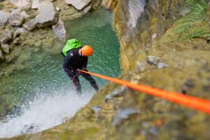 Go canyoning down waterfalls in Arenal Volcano