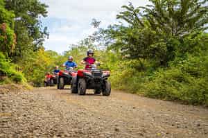 Quad bike along trails in the foothills of Arenal