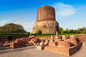 Visit Sarnath where Buddha gave his first sermons
