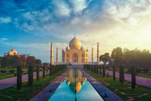 See the sunrise at the iconic Taj Mahal, Agra
