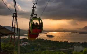 Ride cable car up to Karni Mata Temple, Udaipur