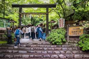 Make your wishes at Nonomiya shrine in Kyoto