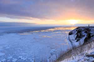 See the famous Ryuhyo drift ice in Abashiri 
