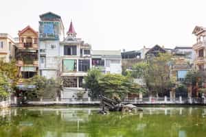 See the historic wreckage at Huu Tiep Lake, Hanoi