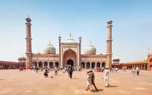 Visit the impressive Jama Masjid Mosque in Delhi