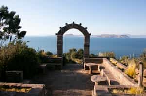 Take in the views from the Llachon Peninsula