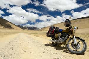 Ride a motorbike through Ladakh's mountain passes