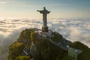 Visit the famous statue of Christ in Rio