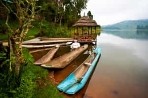 Boat ride on Lake Bunyonyi