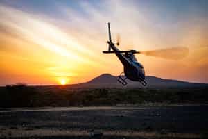 See scenic views on a helicopter safari in Nairobi