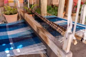 Learn about traditional Lao textile weaving