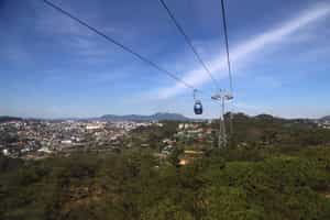 Enjoy the surrounding views on a cable car ride 