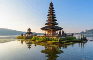 Visit Ulun Danu Beratan Temple near Munduk