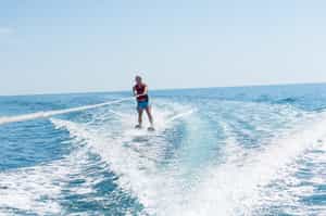 Go water skiing around the island of Rinca, Komodo