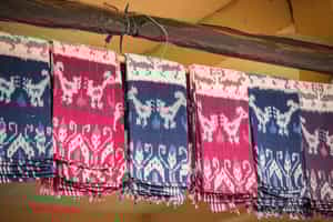 Find local handicrafts at Waikabubak market