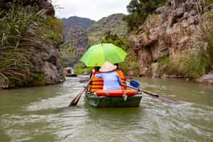 Enjoy a boat trip at Tam Coc 