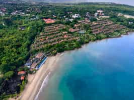 Go on a helicopter tour flying over Jimbaran