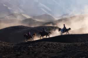 Explore Mount Bromo's 'Sea of Sands' on horseback
