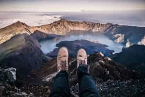 Hike the trails of Mount Rinjani National Park