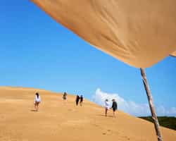 Go on a dune walk on Benguerra Island