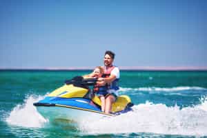 Go for a jet skiing adventure in Msambweni